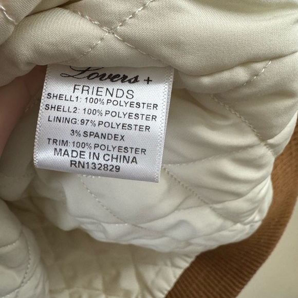 Lovers + Friends Revolve Simone Faux Fur Sherpa Quilted Jacket - Picture 5 of 9